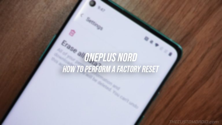Как выполнить сброс настроек на OnePlus Nord [Hard Reset]