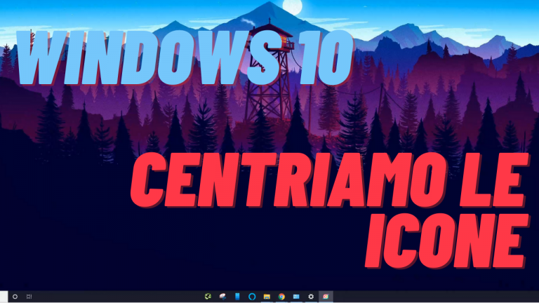 Как центрировать значки на панели задач Windows 10