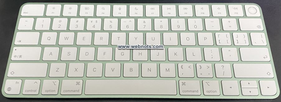 Клавиатура Apple Magic в зеленом цвете