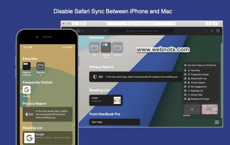 Как отключить синхронизацию Safari между iPhone и Mac?  –