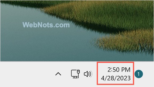 Дата и время по умолчанию в Windows 11