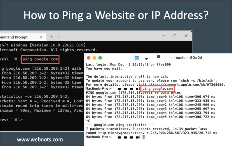 Как пропинговать веб-сайт или IP-адрес с помощью команды Ping?  –