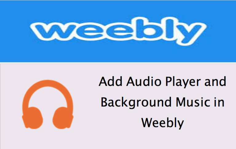 Как добавить аудио на бесплатный сайт Weebly?  –