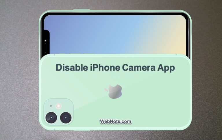 Как отключить камеру на iPhone с iPhone и Mac?  –