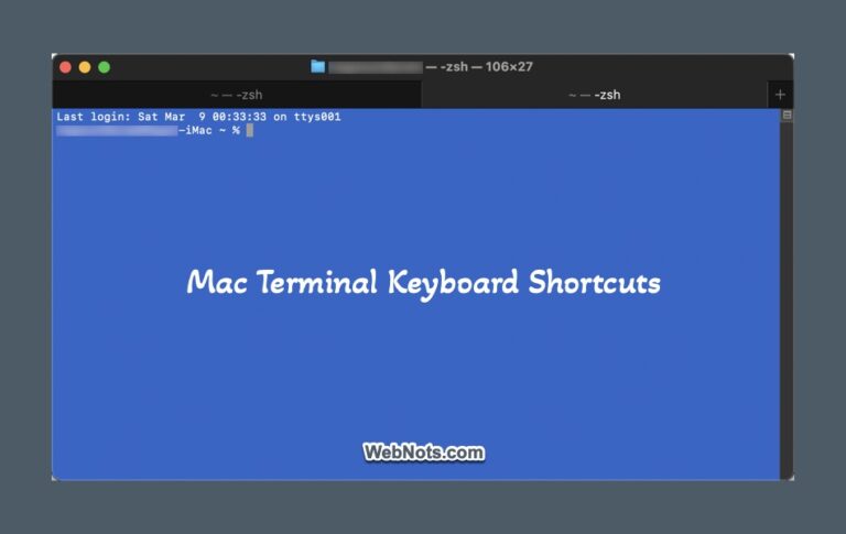 Полный список сочетаний клавиш терминала Mac –