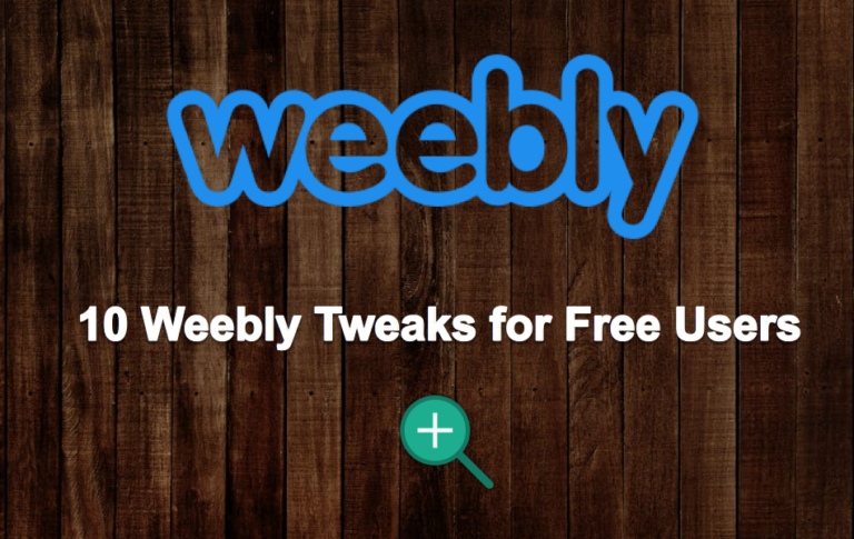 10 твиков Weebly для бесплатных пользователей –